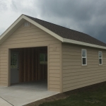 LP lap Siding with Aluminum soffit and fascia